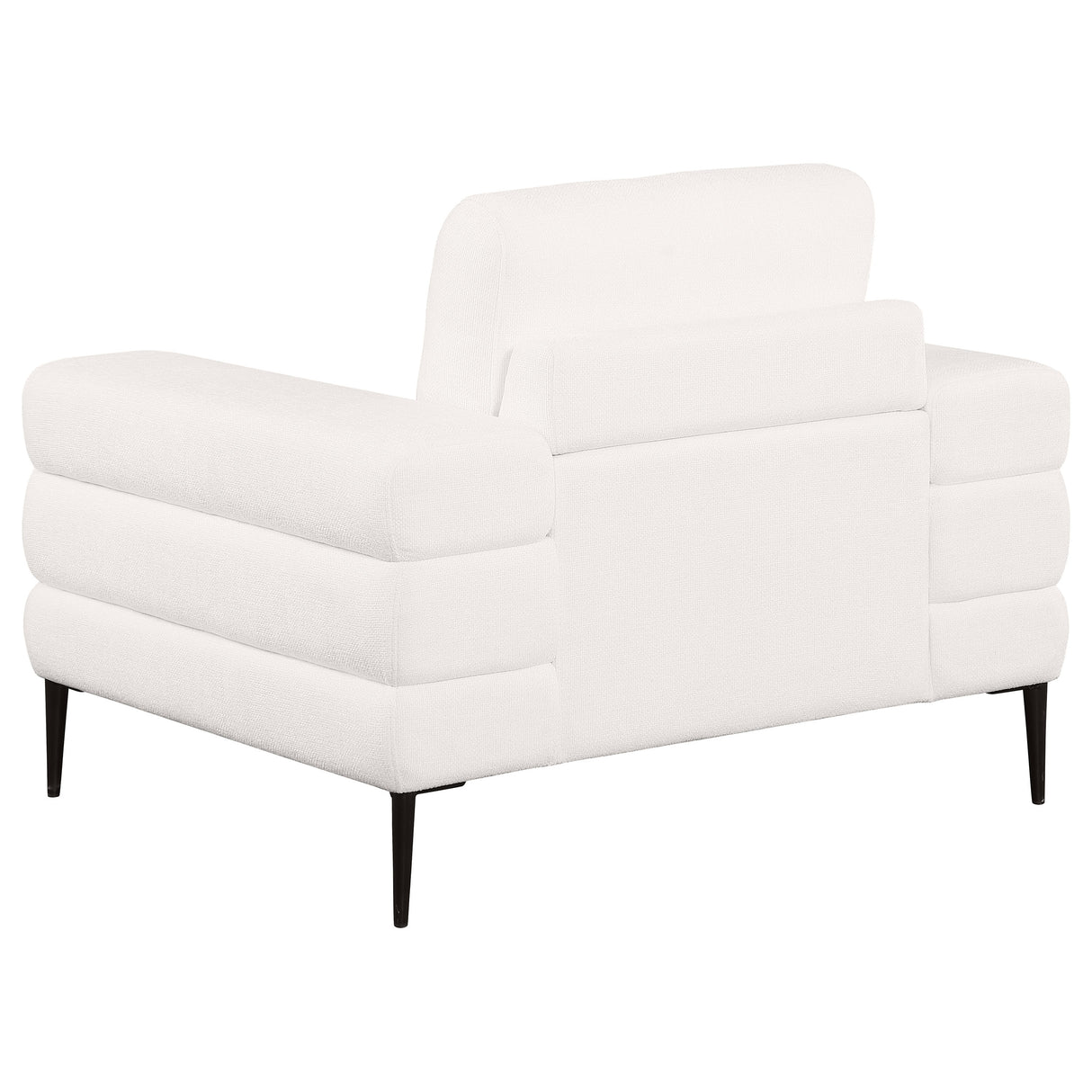 Jessel Ivory 3-Piece Chenille Upholstered Sofa Set