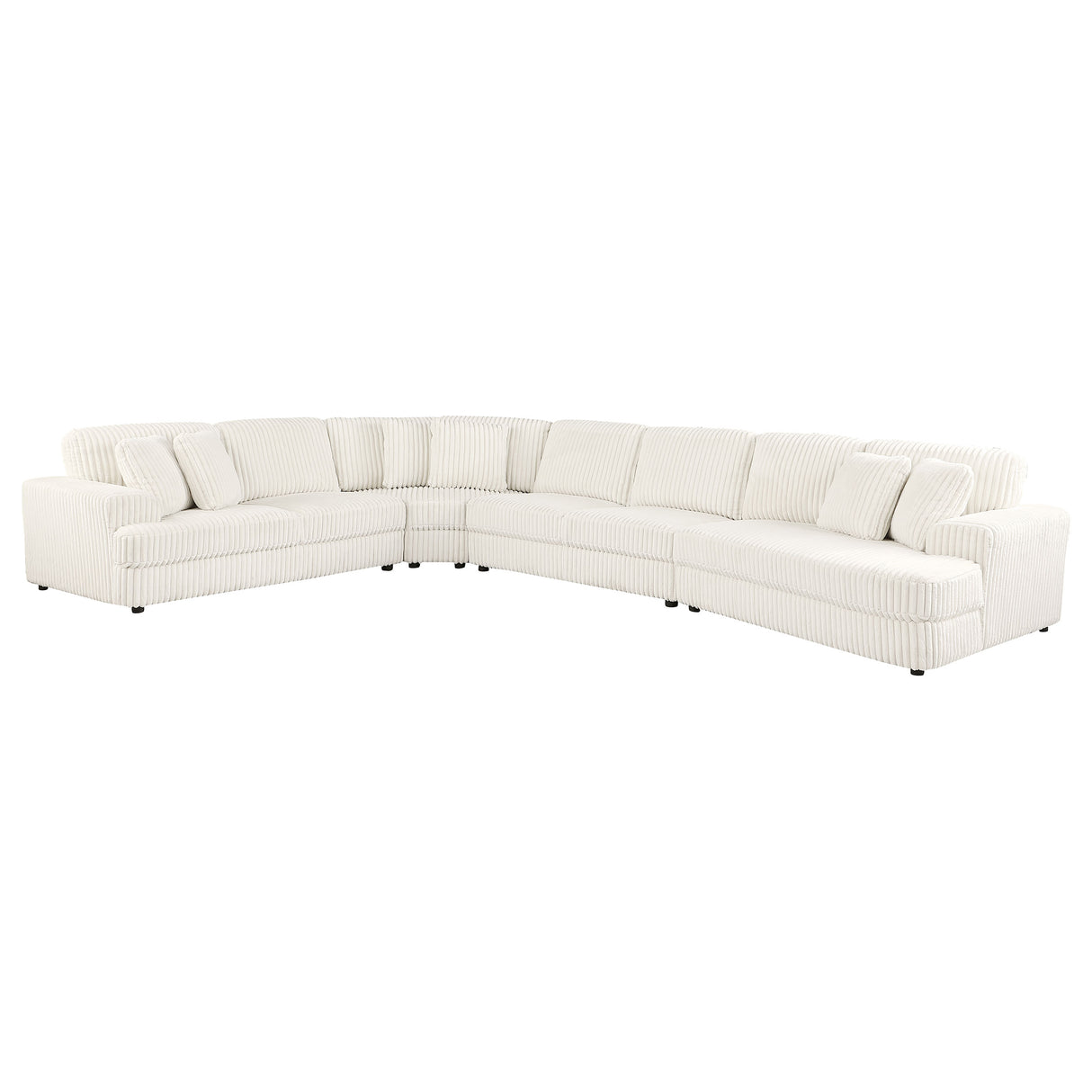 Emberson Ivory 4-Piece Upholstered Modular Sectional Sofa