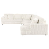 Emberson Ivory 4-Piece Upholstered Modular Sectional Sofa