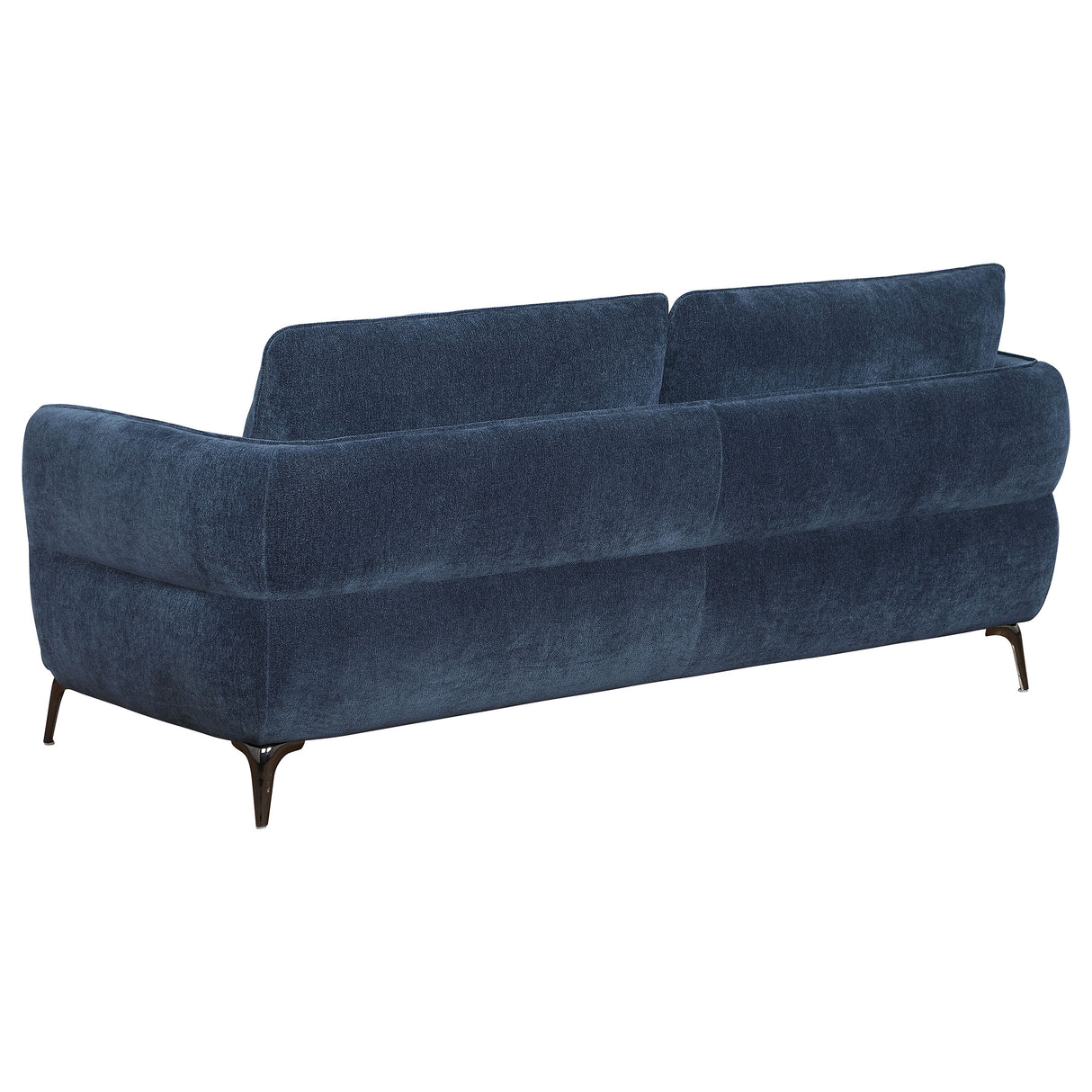 Lively Blue 2-Piece Chenille Upholstered Sofa Set