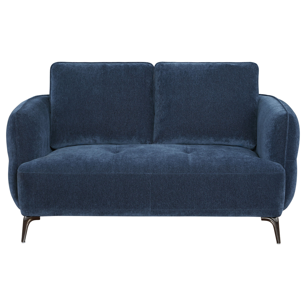 Lively Blue 2-Piece Chenille Upholstered Sofa Set