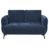 Lively Blue 2-Piece Chenille Upholstered Sofa Set