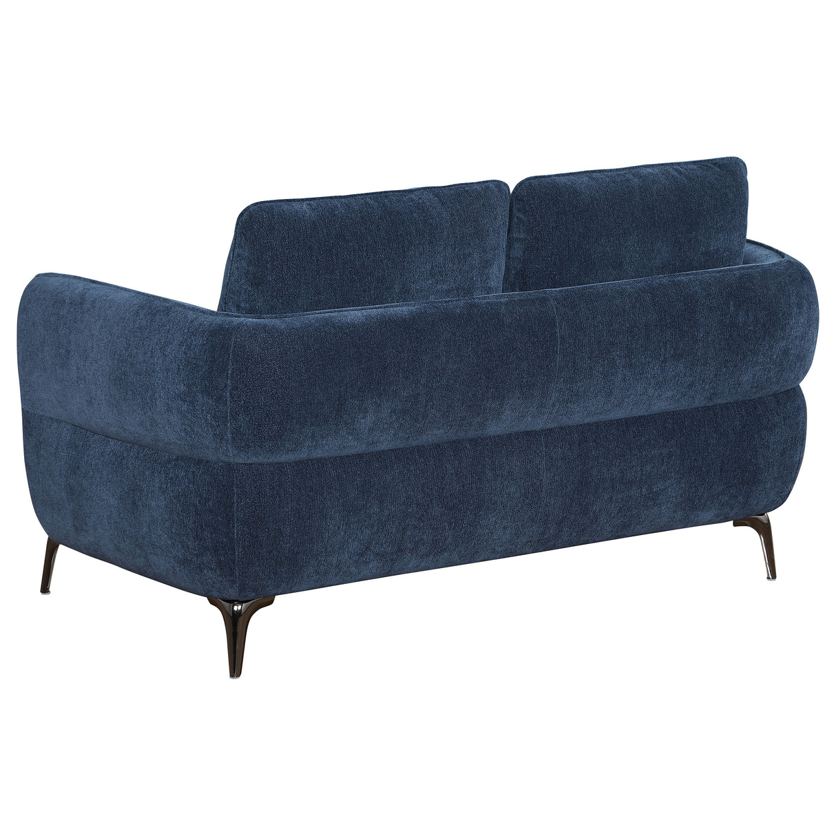 Lively Blue 2-Piece Chenille Upholstered Sofa Set