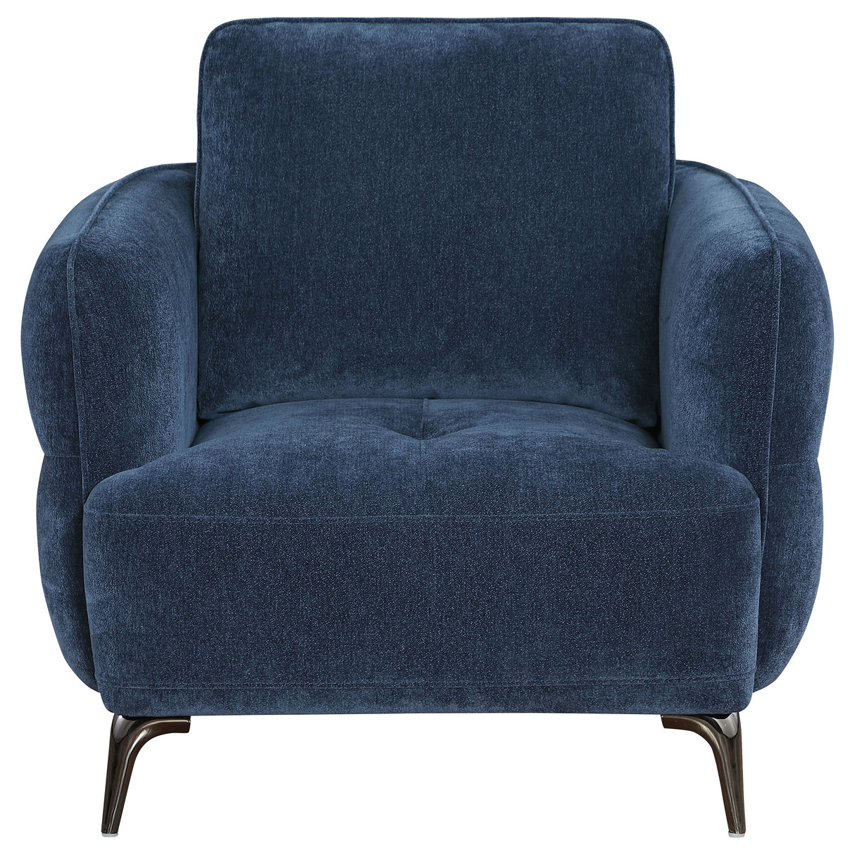 Lively Blue 3-Piece Chenille Upholstered Sofa Set