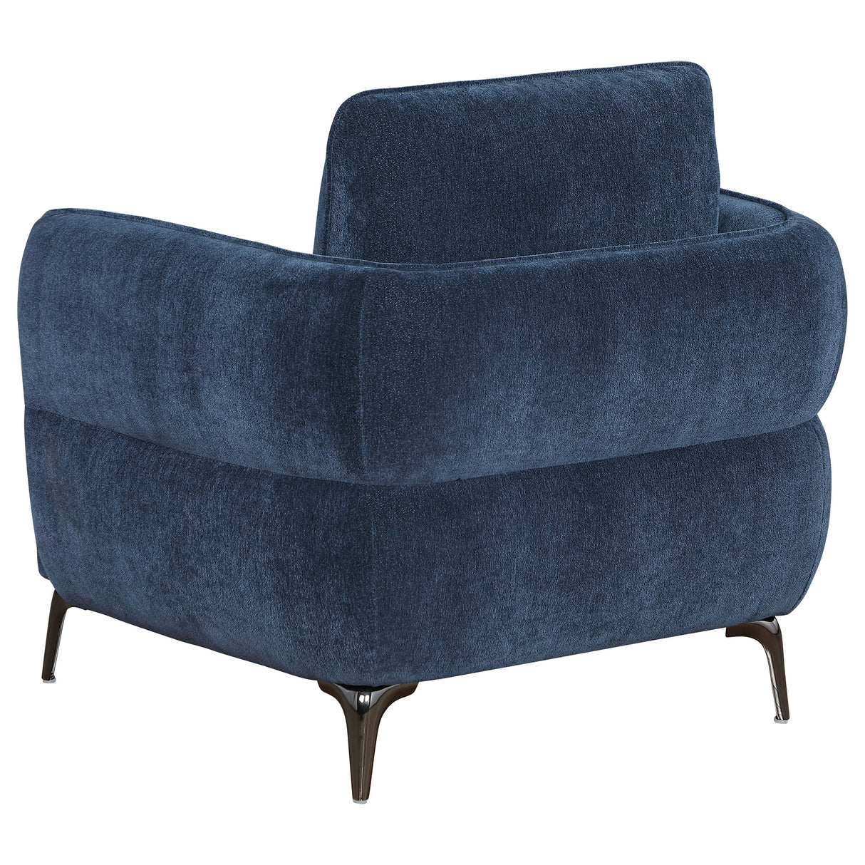 Lively Blue 3-Piece Chenille Upholstered Sofa Set