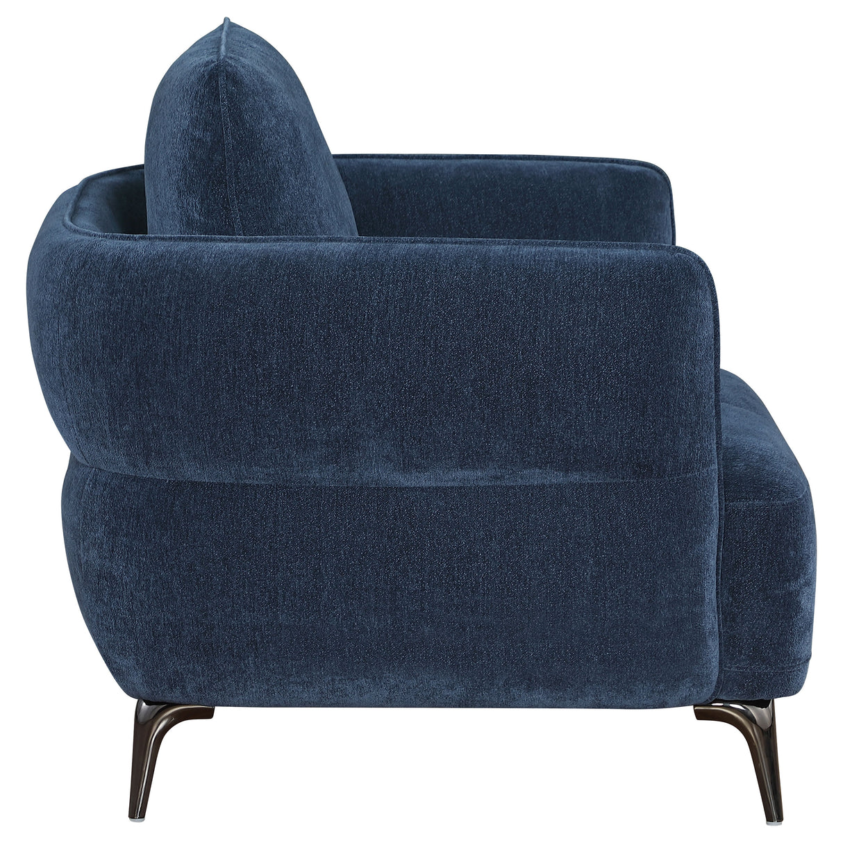 Lively Blue 3-Piece Chenille Upholstered Sofa Set