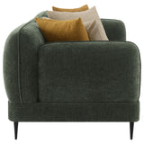 Jade Green 2-Piece Chenille Upholstered Sofa Set