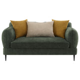 Jade Green 2-Piece Chenille Upholstered Sofa Set