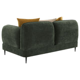 Jade Green 2-Piece Chenille Upholstered Sofa Set