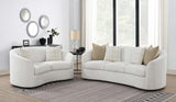 Rainn Latte 2-Piece Boucle Upholstered Sloped Arm Sofa Set