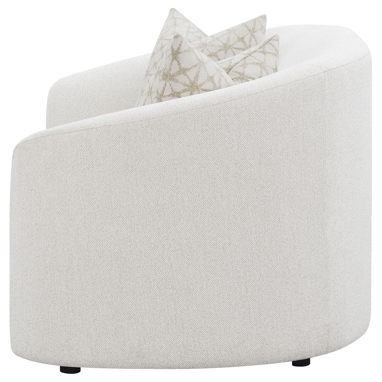 Rainn Upholstered Tight Back Loveseat Latte