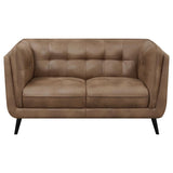 Thatcher Brown 3-Piece Upholstered Tuxedo Arm Sofa Set