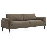 Rilynn Brown 2-Piece Upholstered Track Arm Sofa Set