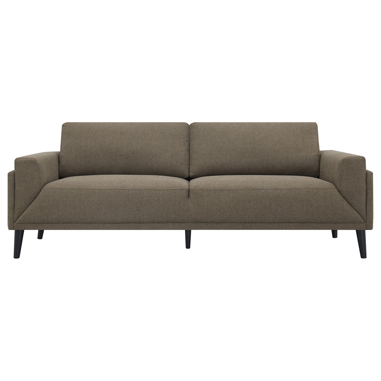 Rilynn Brown 2-Piece Upholstered Track Arm Sofa Set