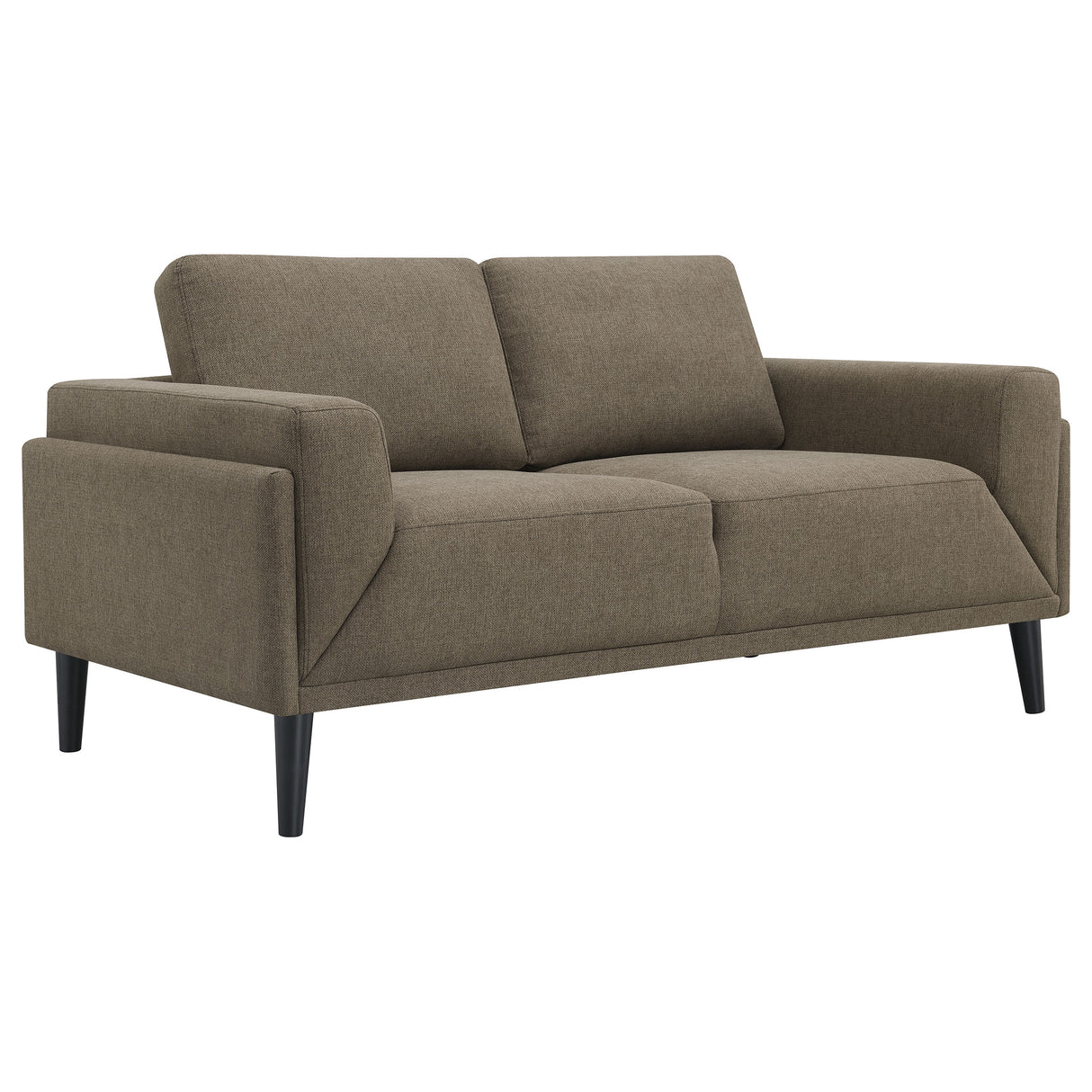 Rilynn Brown 2-Piece Upholstered Track Arm Sofa Set