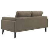 Rilynn Brown 2-Piece Upholstered Track Arm Sofa Set