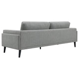 Rilynn Grey 3-Piece Upholstered Track Arm Sofa Set