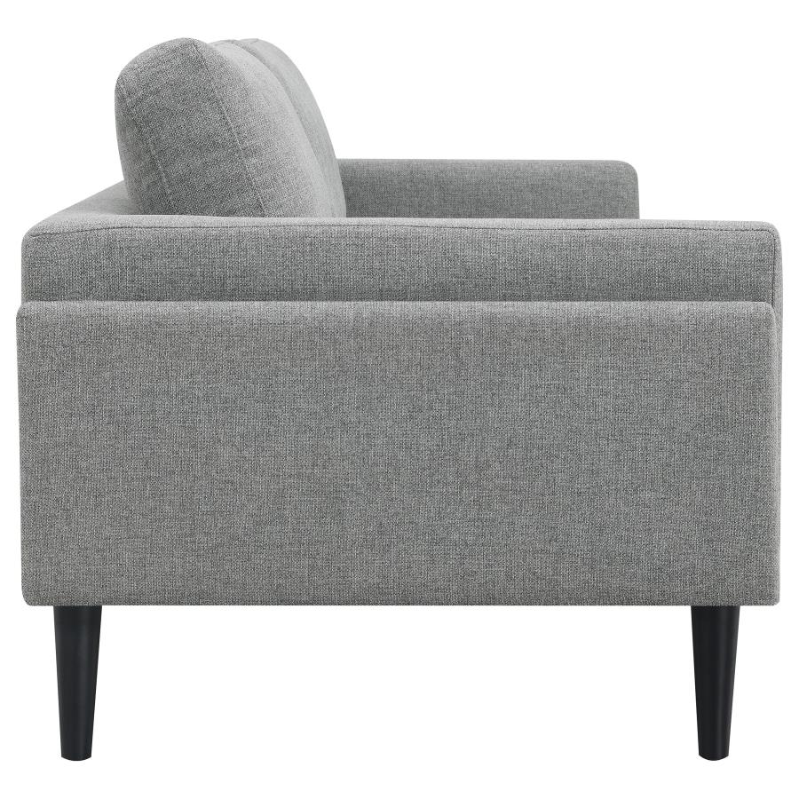 Rilynn Grey 3-Piece Upholstered Track Arm Sofa Set