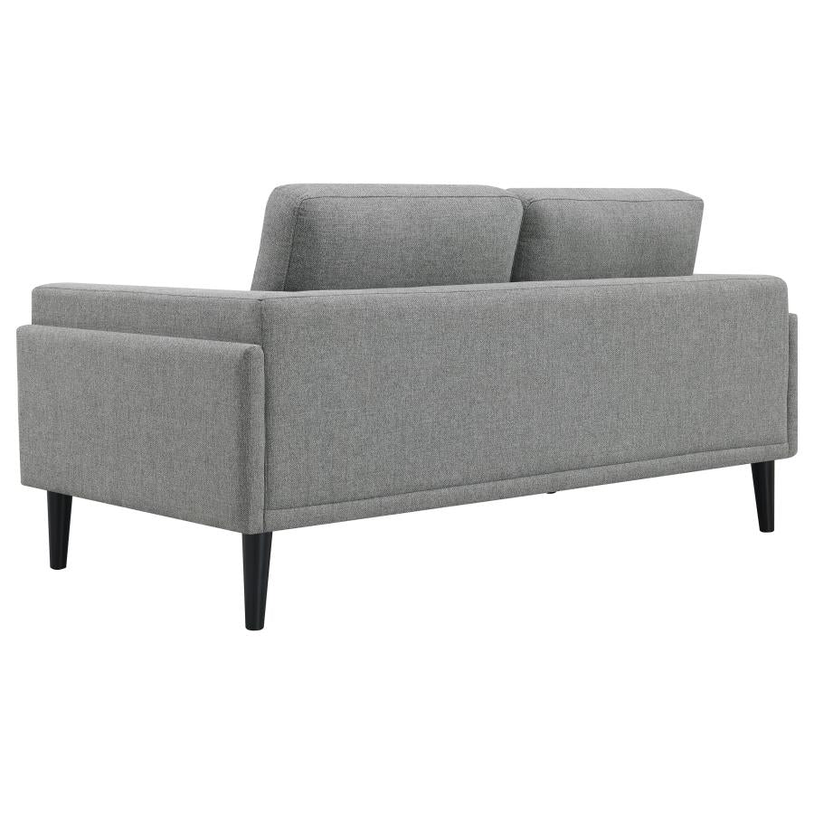 Rilynn Grey 3-Piece Upholstered Track Arm Sofa Set