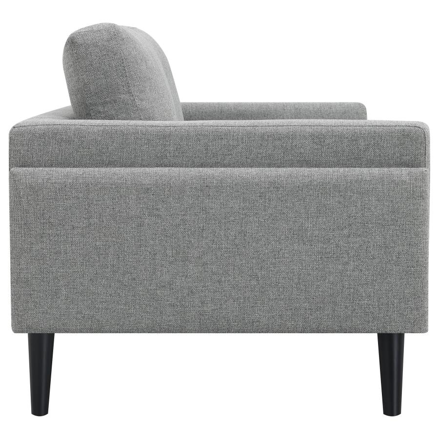 Rilynn Grey 3-Piece Upholstered Track Arm Sofa Set