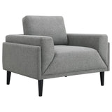 Rilynn Grey 3-Piece Upholstered Track Arm Sofa Set