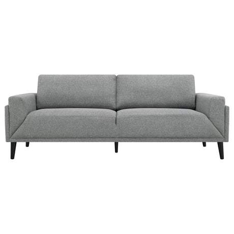 Rilynn Grey 2-Piece Upholstered Track Arm Sofa Set