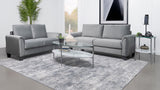 Davis Grey 2-Piece Upholstered Rolled Arm Sofa