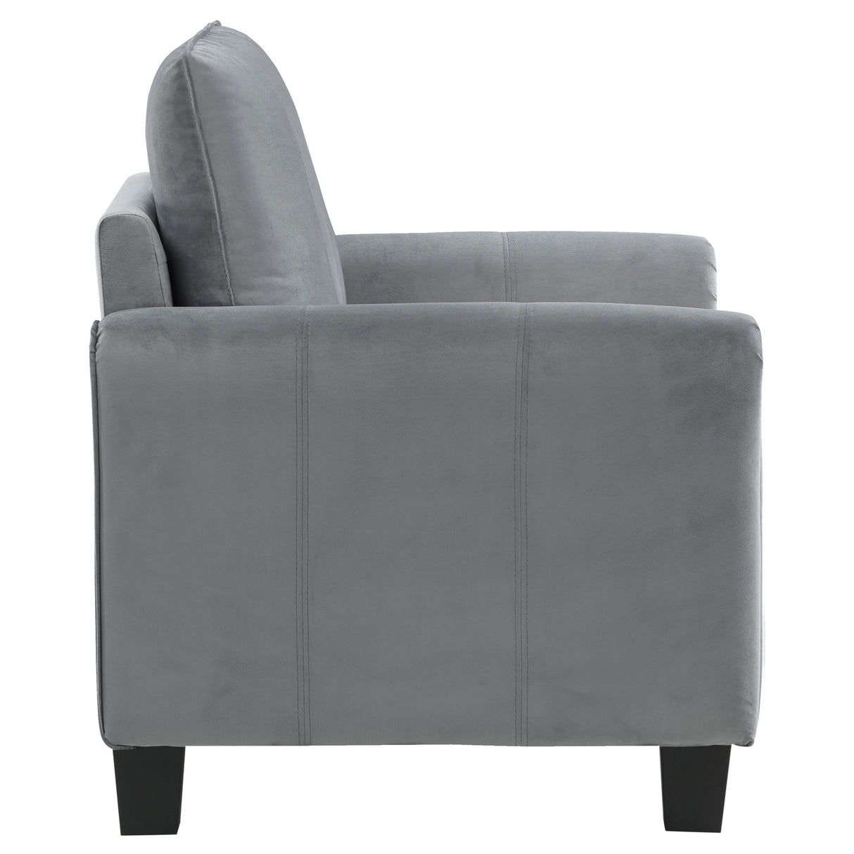 Davis Grey 3-Piece Upholstered Rolled Arm Sofa