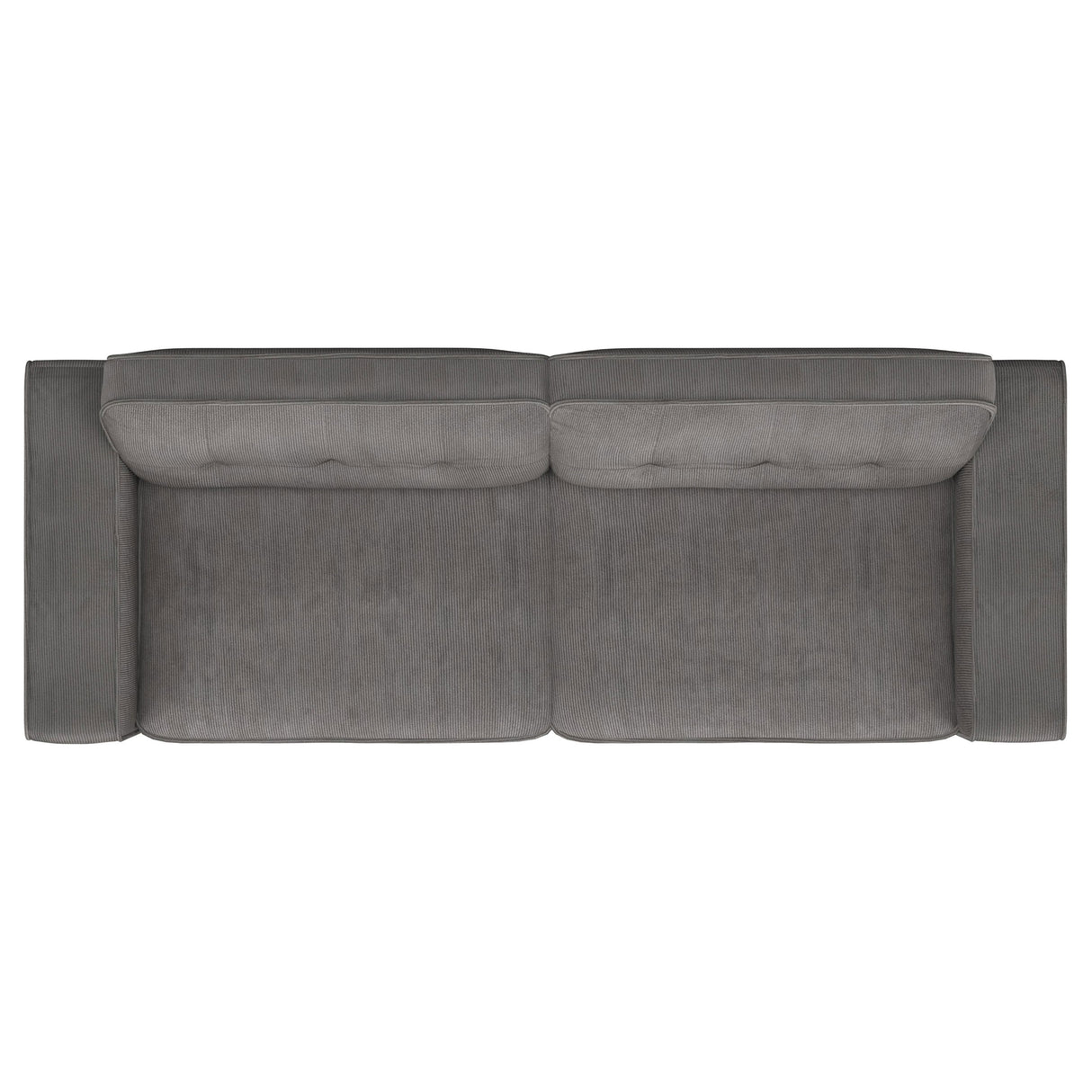 Deerhurst Charcoal Upholstered Track Arm Tufted Sofa