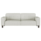 Deerhurst Greige 2-Piece Upholstered Track Arm Sofa Set