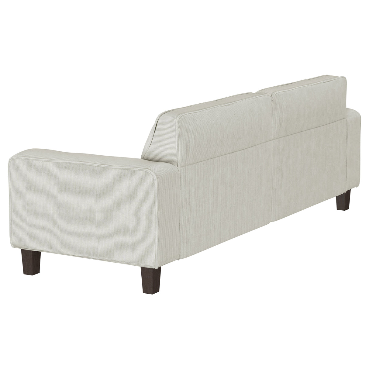 Deerhurst Greige 2-Piece Upholstered Track Arm Sofa Set