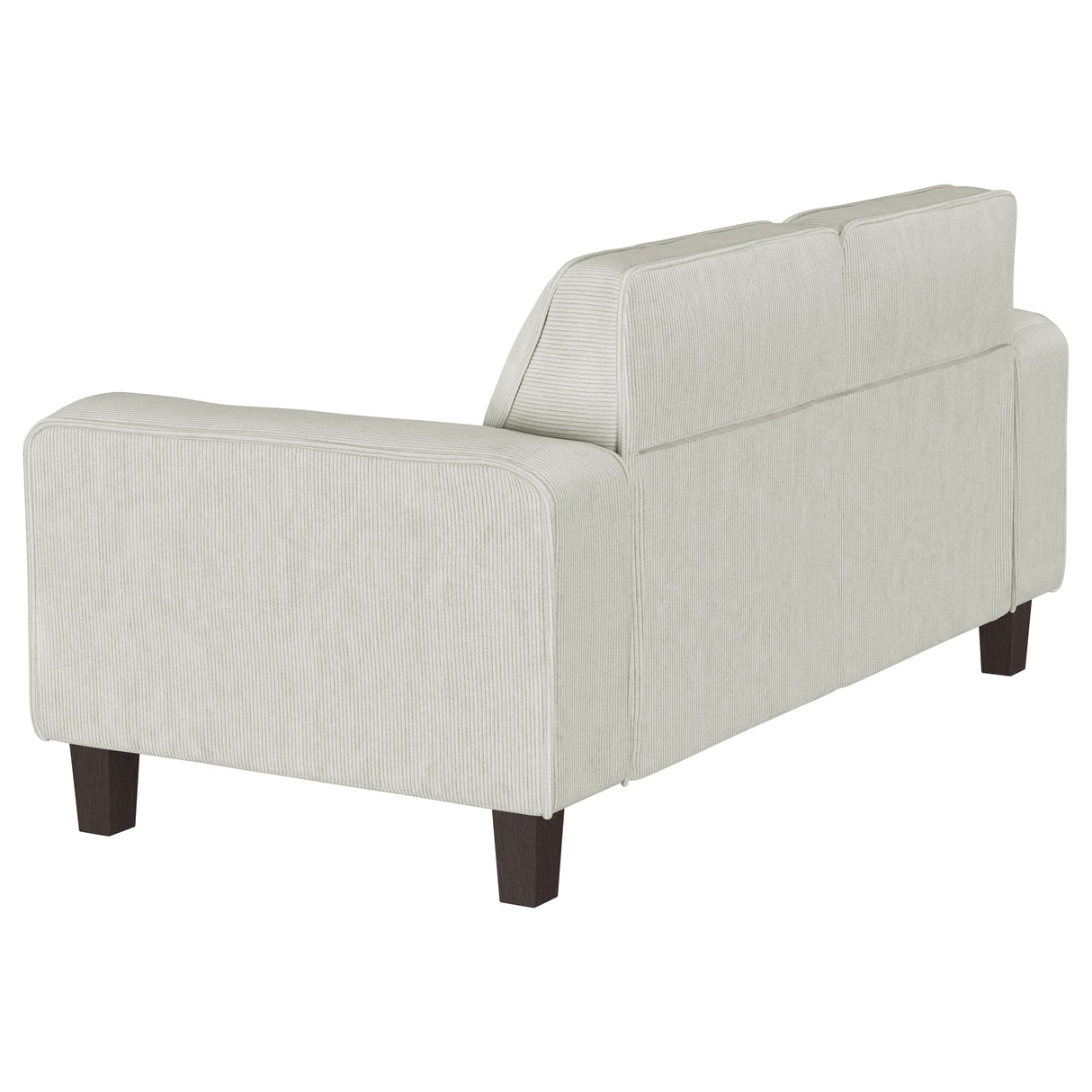 Deerhurst Greige 2-Piece Upholstered Track Arm Sofa Set