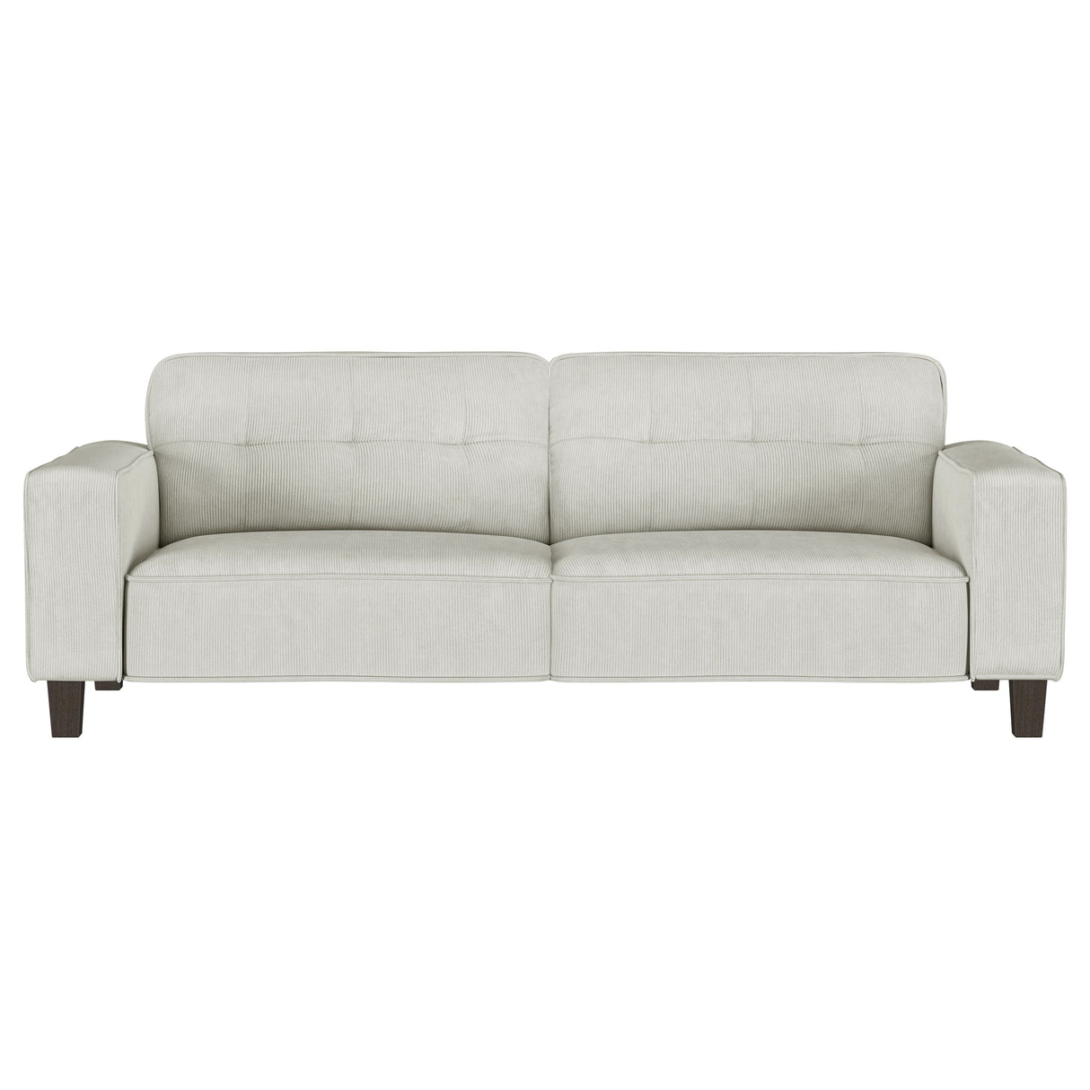 Deerhurst Greige 3-Piece Upholstered Track Arm Sofa Set