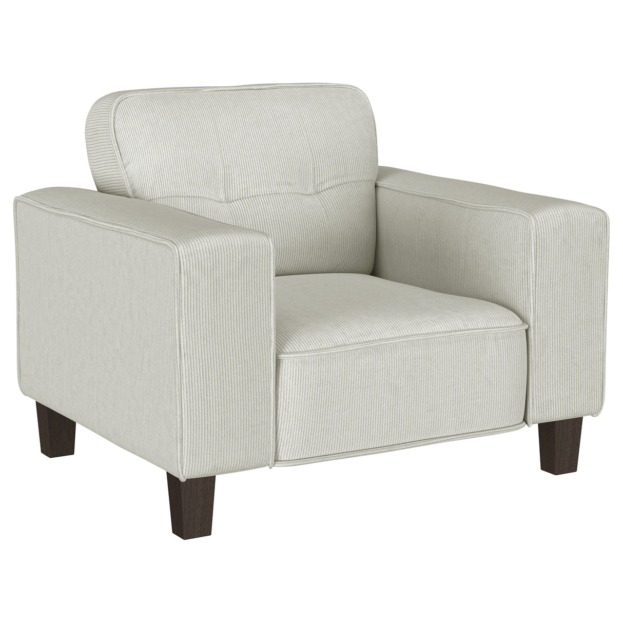 Deerhurst Greige 3-Piece Upholstered Track Arm Sofa Set