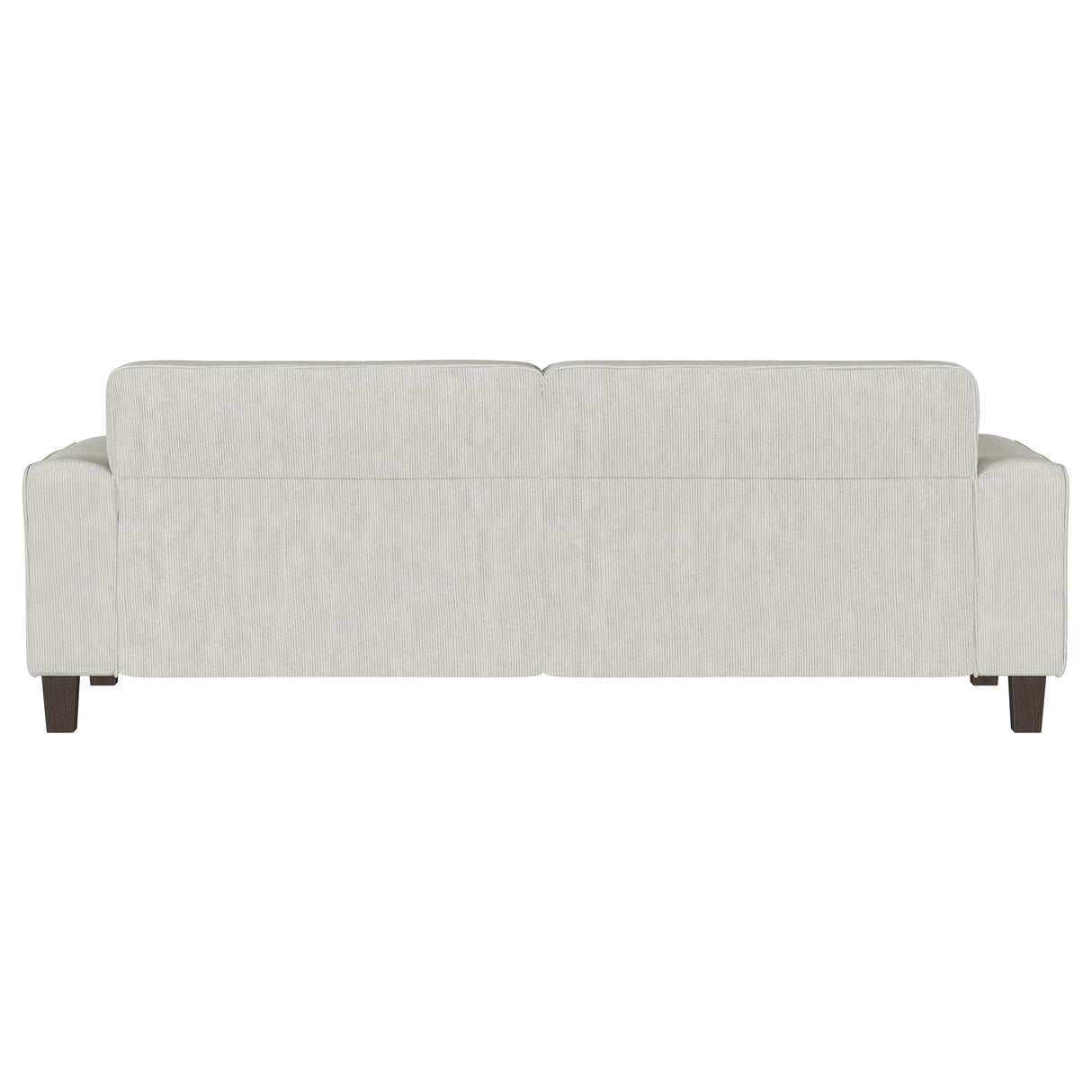 Deerhurst Greige Upholstered Track Arm Tufted Sofa