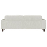 Deerhurst Greige Upholstered Track Arm Tufted Sofa