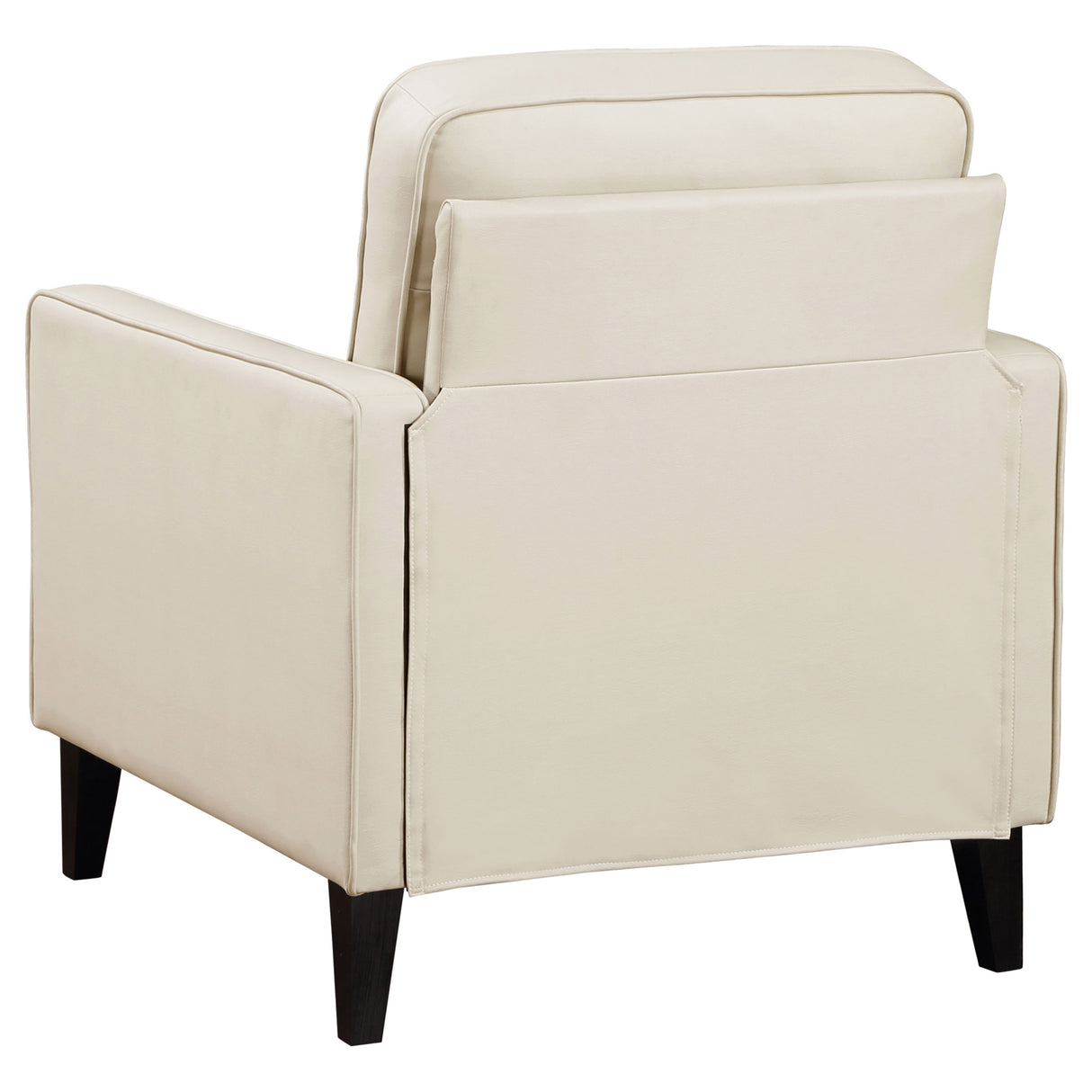 Jonah Ivory 3-Piece Upholstered Track Arm Sofa Set