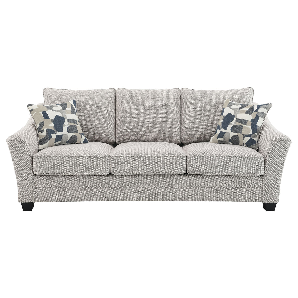 Tomkins Light Grey 2-Piece Boucle Upholstered Sofa Set