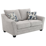 Tomkins Light Grey 2-Piece Boucle Upholstered Sofa Set