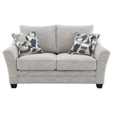 Tomkins Light Grey 2-Piece Boucle Upholstered Sofa Set