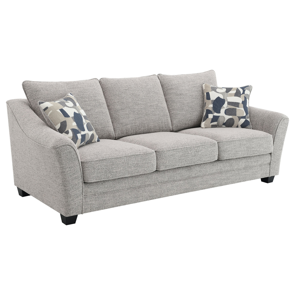 Tomkins Light Grey 3-Piece Boucle Upholstered Sofa Set