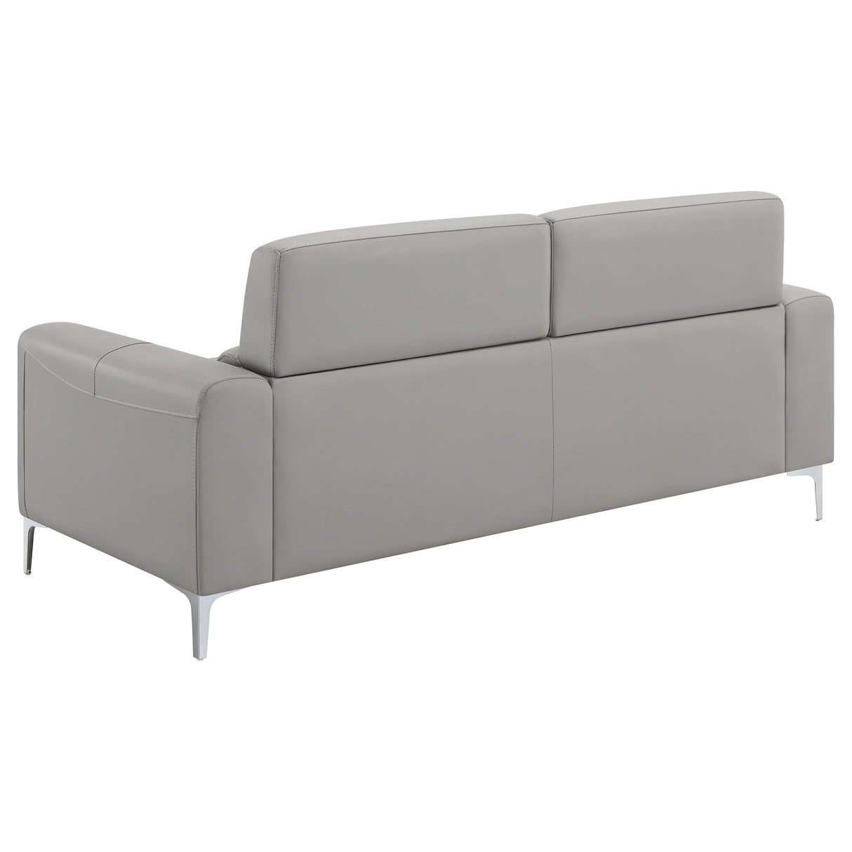 Glenmark Taupe 2-Piece Upholstered Track Arm Sofa Set