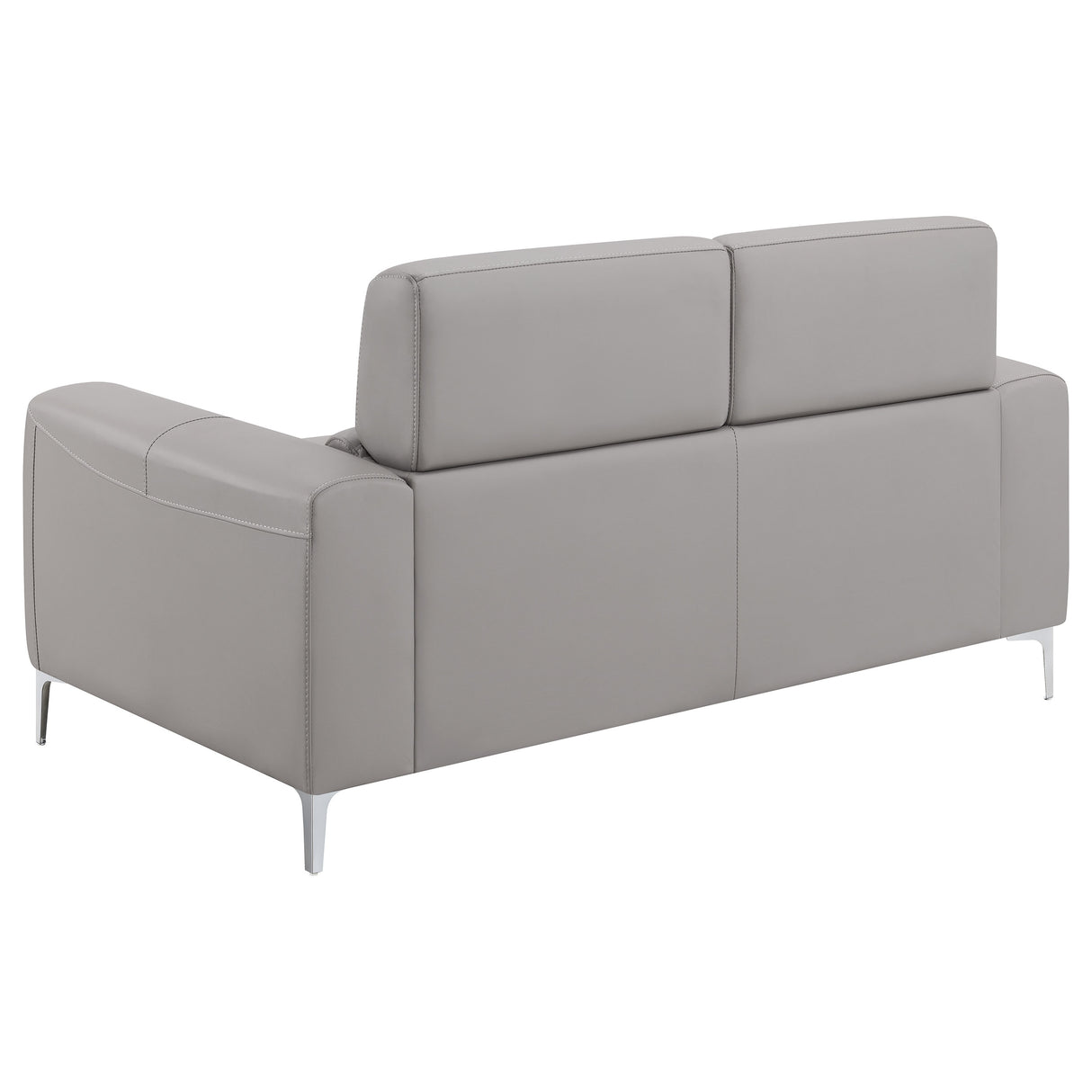 Glenmark Taupe 2-Piece Upholstered Track Arm Sofa Set