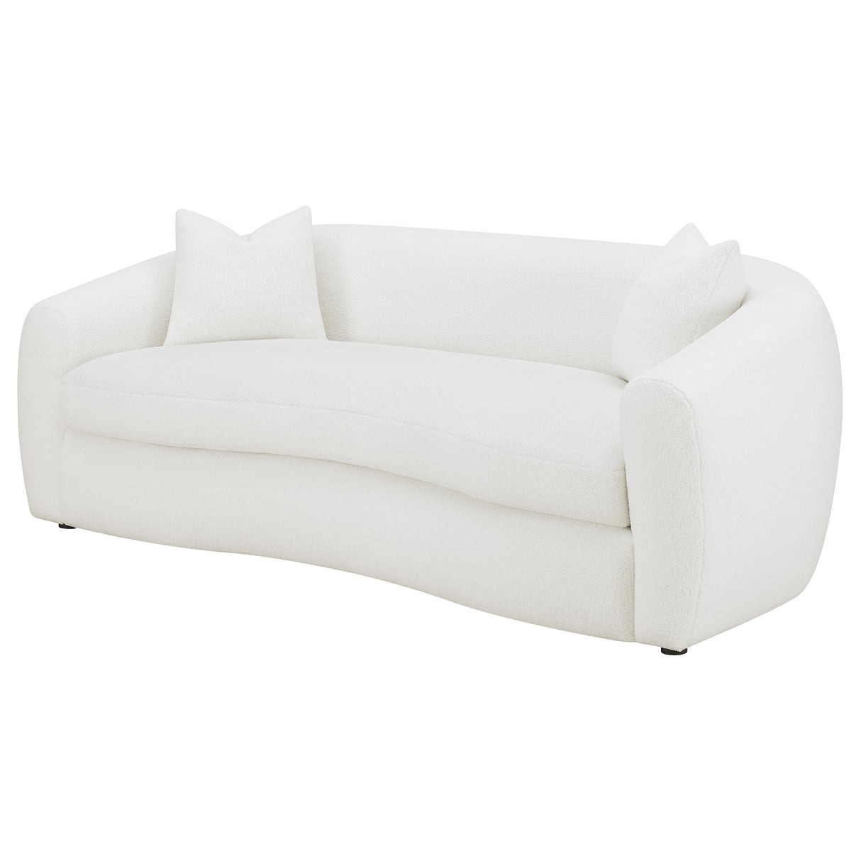 Isabella Upholstered Tight Back Sofa White