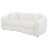 Isabella Upholstered Tight Back Sofa White