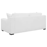 Ashlyn White 2-Piece Upholstered Sloped Arm Sofa Set