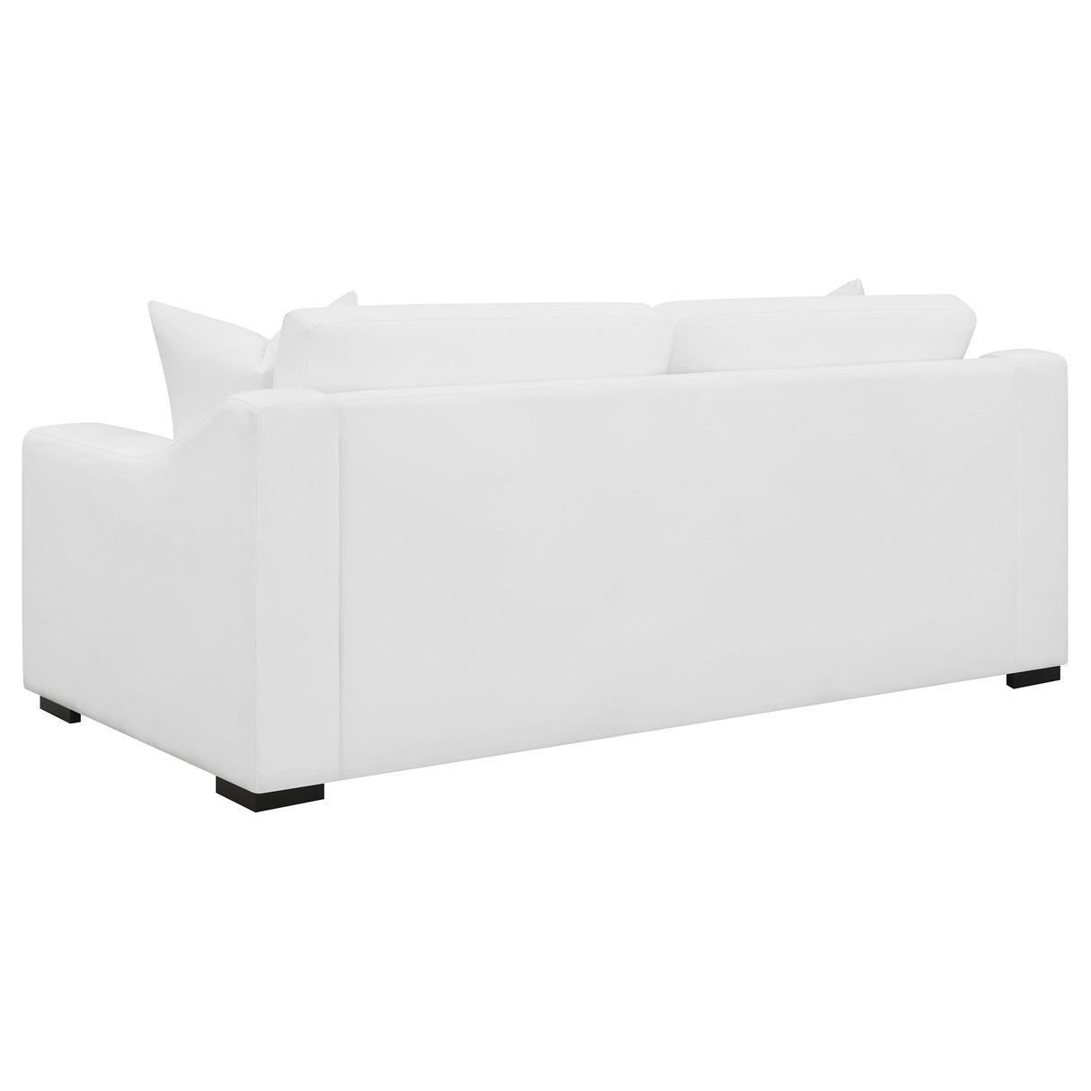 Ashlyn White 2-Piece Upholstered Sloped Arm Sofa Set