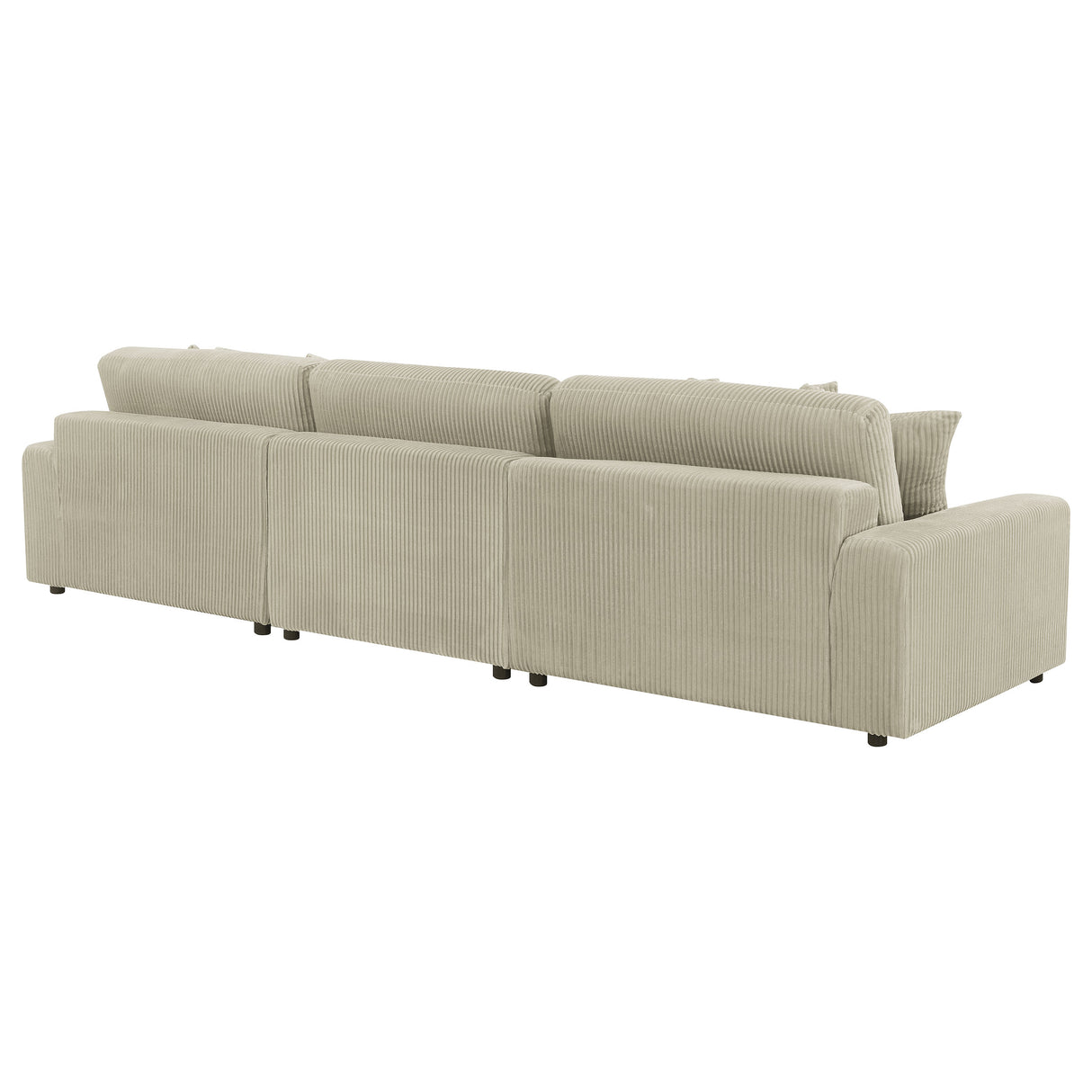 Blaine Sand Upholstered Reversible Chaise Sectional Sofa