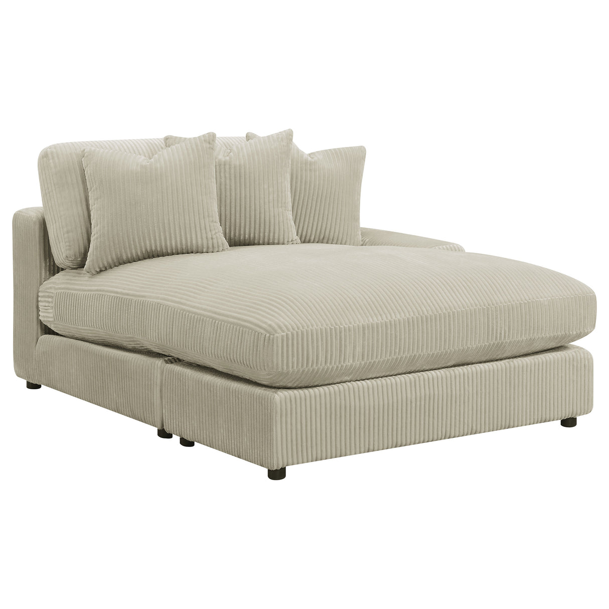 Blaine Sand Upholstered Reversible Chaise Sectional Sofa