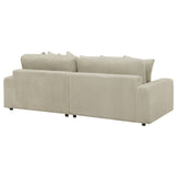 Blaine Sand Upholstered Reversible Chaise Sectional Sofa